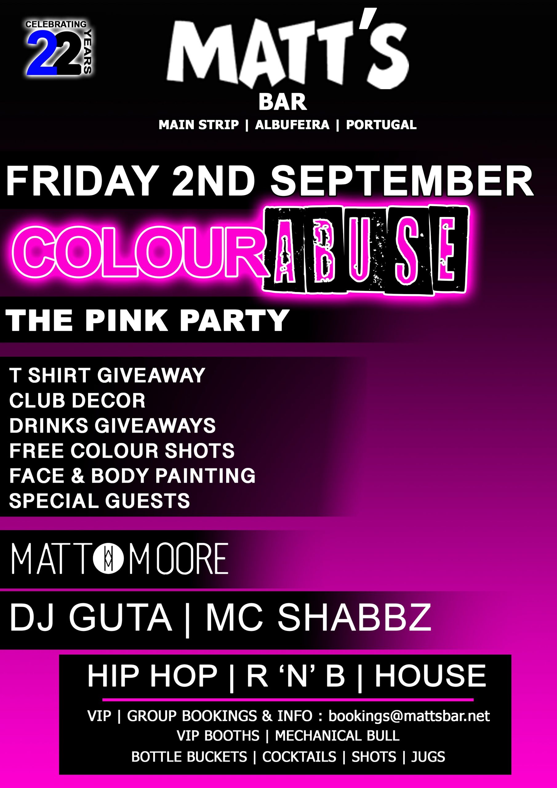 COLOUR ABUSE – THE PINK PARTY